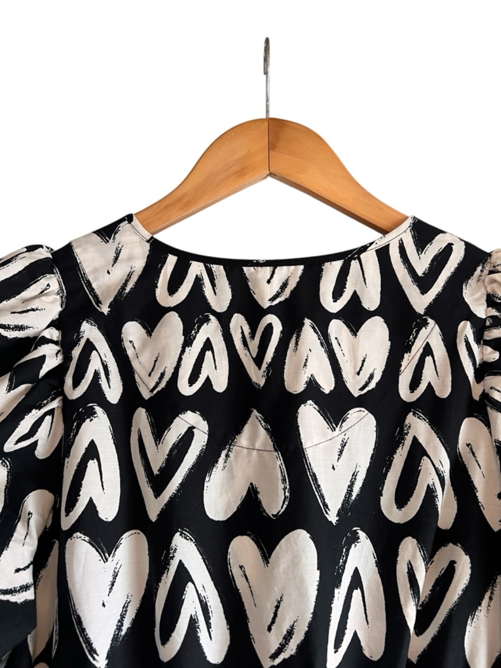 Anthropologie Somerset maxi dress in heart print size size S excellent condition - Picture 13 of 14